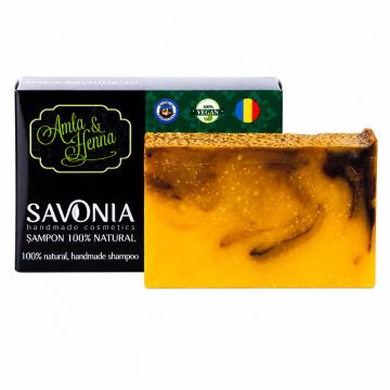 Sampon Solid Natural Amla si Henna, 90g