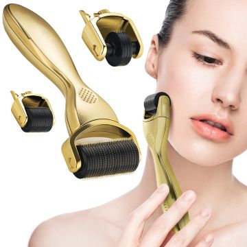 Aparat Facial Mezoterapie cu Ace, Otel Inoxidabil, 3 in 1