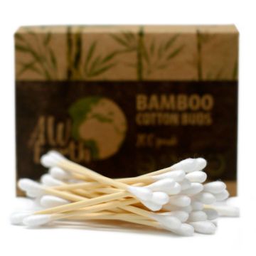 Betisoare pentru Urechi, Bambus si Bumbac, Natur, 200 buc