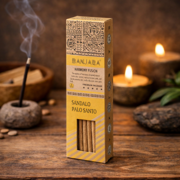 Betisoare Parfumate Banjara Palo Santo – Lemn de Santal | Gama Harmony Fusion