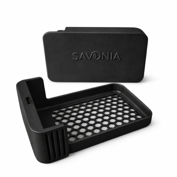 Sapuniera Savonia pentru Voiaj Realizata la Imprimanta 3D – Nomad, Negru Mat, 10.5 × 6.5 × 4 cm