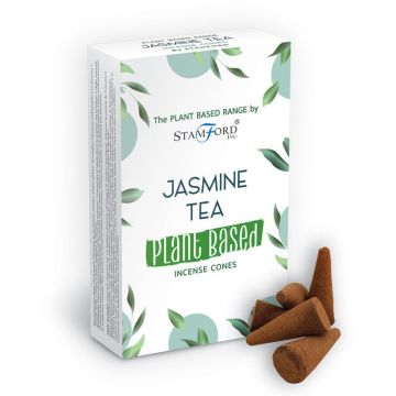 Conuri Parfumate Premium cu Plante - Ceai de Iasomie, 15 buc