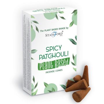 Conuri Parfumate Premium cu Plante - Patchouli Picant, 15 buc