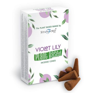 Conuri Parfumate Premium cu Plante - Violete, 15 buc