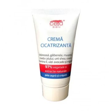 Crema Cicatrizanta cu Tataneasa si Vitamina E 97% Vegetala 50ml CETA SIBIU