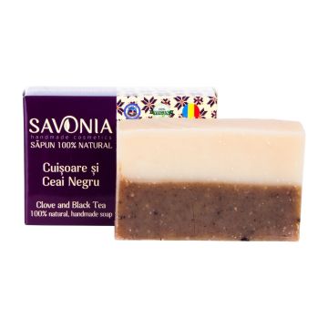 Sapun Natural Cuisoare si Ceai Negru Savonia