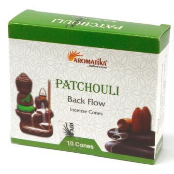 Conuri Parfumate Aromatice „Fum Curgător” - Patchouli, 10 bucati