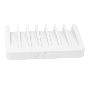 Sapuniera Savonia Realizata la Imprimanta 3D - Podet Alb, 11.5 x 7 cm
