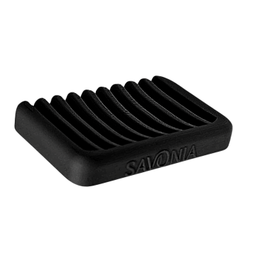 Sapuniera Savonia Realizata la Imprimanta 3D - Falie Negru, 10 x 7 cm