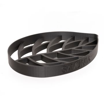 Sapuniera Savonia Realizata la Imprimanta 3D - Frunza Neagra, 13 x 9 cm