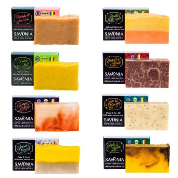 Set 8 sapunuri 100% naturale, Gama Boema, 90g
