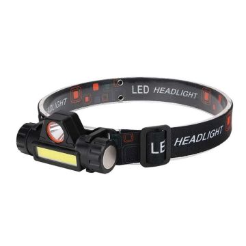 Lanterna Frontala, cu Incarcare USB, 2 Moduri de Lumini