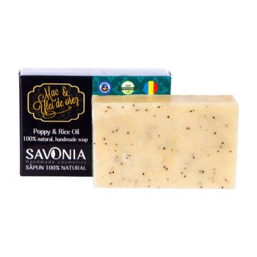 Sapun Natural  Mac si Ulei de Orez - Savonia