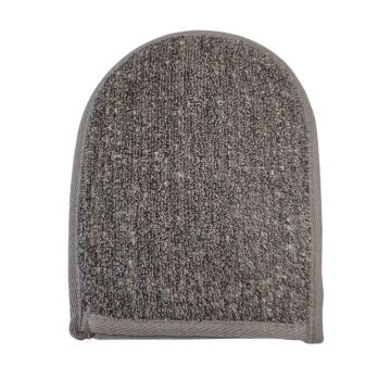 Manusa din In si Bambus cu Carbune pentru spalarea corpului, 19x15 cm