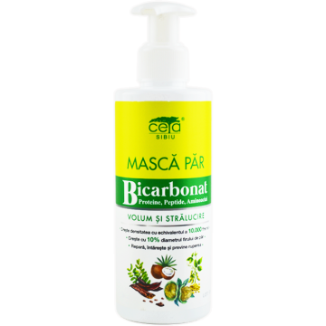 Masca de Par pentru Volum si Stralucire cu Bicarbonat 200 ml CETA SIBIU