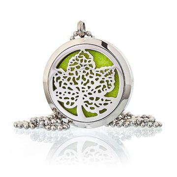 Colier aromaterapie Leaf, 30mm - Ancient Wisdom