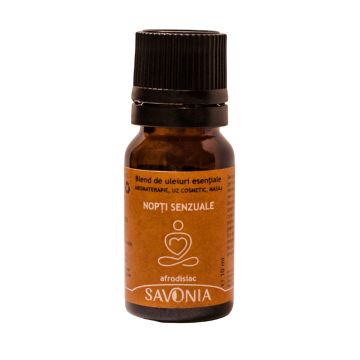 Nopti Senzuale - Blend Uleiuri Esentiale Naturale - Savonia, Senzual, 10 ml