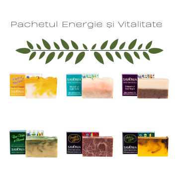 Pachet 6 Sapunuri Naturale Savonia - Energie și Vitalitate