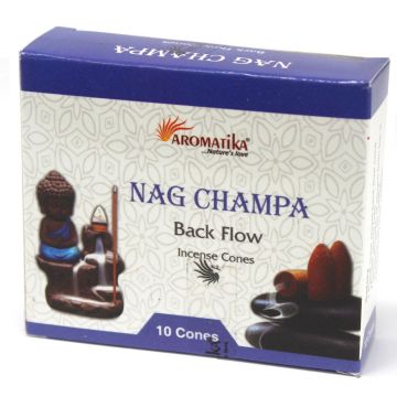 Conuri Parfumate Aromatice „Fum Curgător” - Nag Champa, 10 bucati