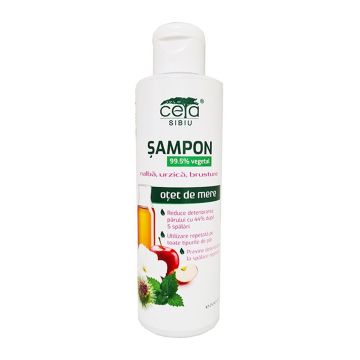 Sampon 99.5% Vegetal cu Nalba, Urzica, Brusture si Otet de Mere 200ml CETA SIBIU
