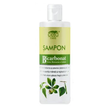 Sampon cu Bicarbonat, Urzica, Mesteacan si Castane Flacon 200ml CETA SIBIU