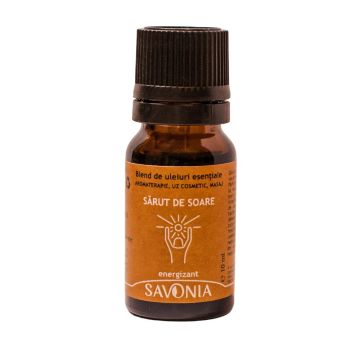 Sarut de Soare - Blend Uleiuri Esentiale Naturale - Savonia, Energizant, 10 ml