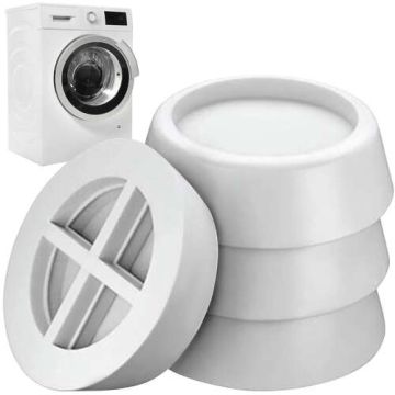 Set 4 Suporturi Anti-Vibrație și Anti-Alunecare pentru Mașina de Spălat