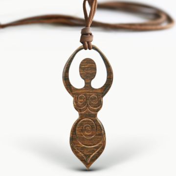 Amuleta din Lemn - The Spiral of the Goddess, Maro, Red Owl