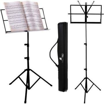 Stativ Muzical pentru Partituri, Tripod, Ajustabil – Negru