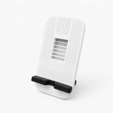 Suport de Telefon Savonia – Model Ritmic, imprimat 3D, Alb, 15 × 8 × 7 cm