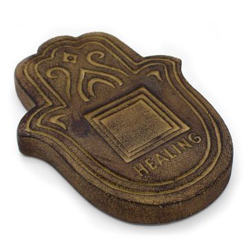 Suport pentru Conuri Parfumate - Piatra de Lava Neagra