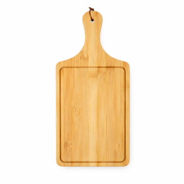 Tocator din bambus cu maner, 40 x 16 cm