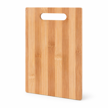 Tocator multifunctional din bambus natural, cu maner, 30 x 20 cm
