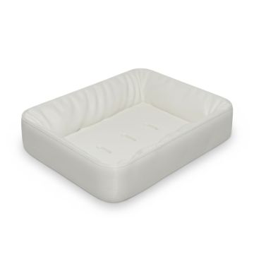 Săpunieră Savonia Realizată la Imprimanta 3D – Satina, Alb, 13 × 11 × 3 cm