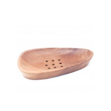 Sapuniera Piatra de Rau din lemn de Mahon, 12 x 6 cm